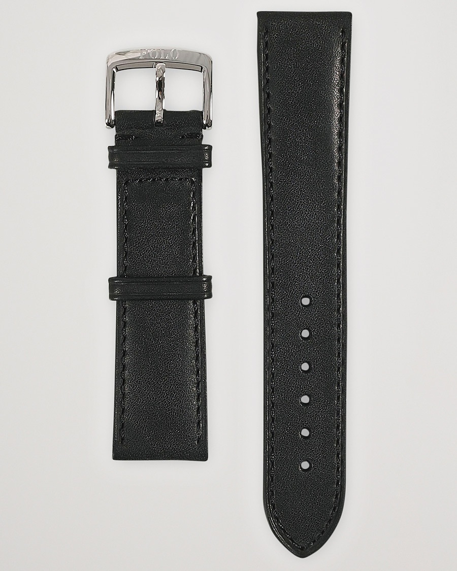 Polo Ralph Lauren Sporting Leather Strap Black – Sort