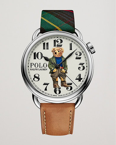 Herre | Fine watches | Polo Ralph Lauren | 42mm Automatic Bedbord Bear White Dial