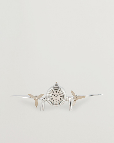 Herre | Dekoration | Authentic Models | Art Deco Flight Clock Silver