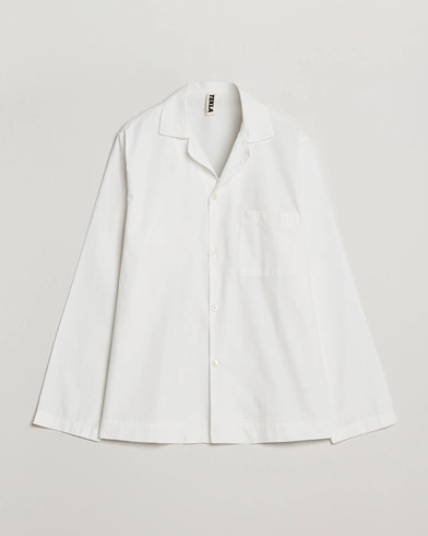 Herre | Pyjamastrøjer | Tekla | Poplin Pyjama Shirt Alabaster White