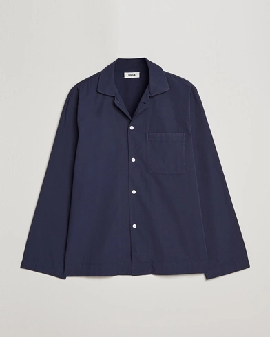 Herre | Loungewear-afdelingen | Tekla | Poplin Pyjama Shirt True Navy