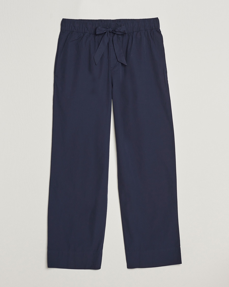 Tekla Poplin Pyjama Pants True Navy – Blå