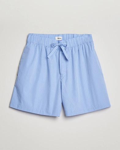 Herre | New Nordics | Tekla | Poplin Pyjama Shorts Pin Stripes