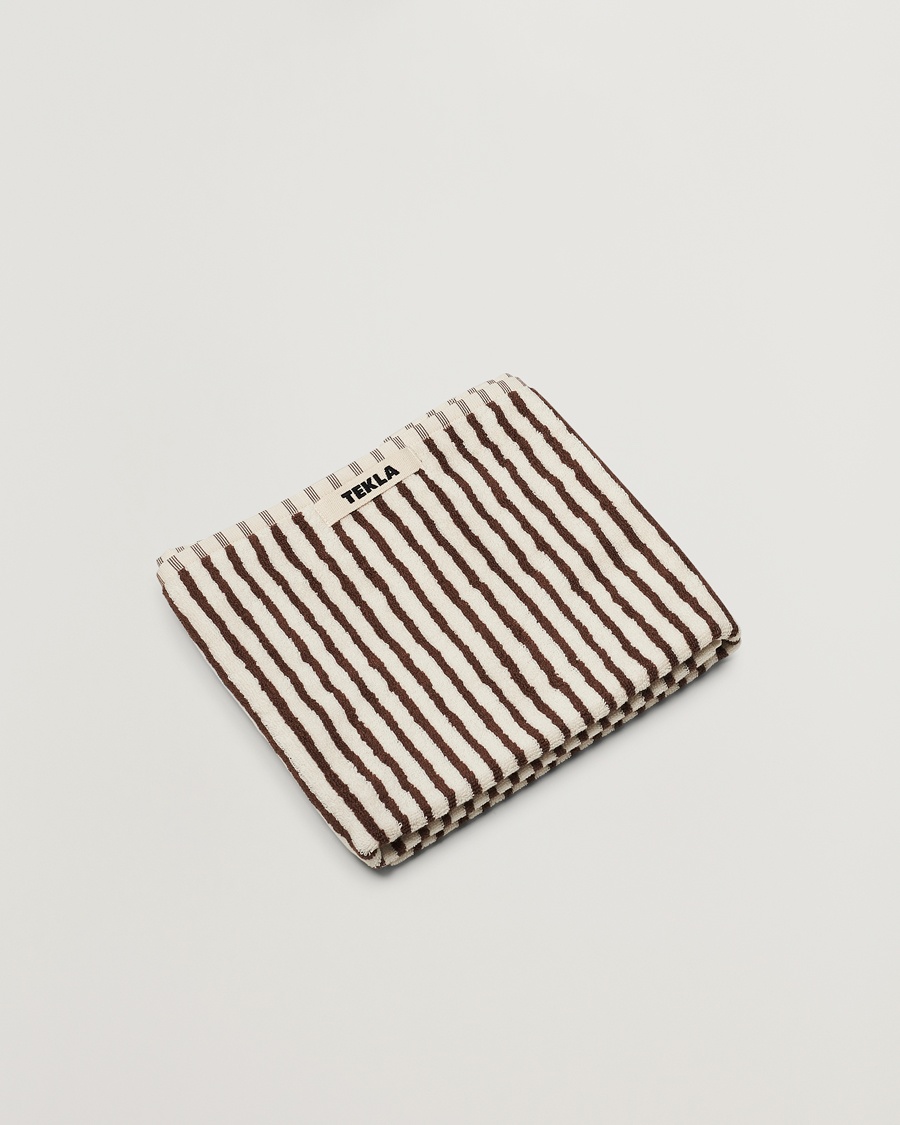 Herre | | Tekla | Organic Terry Hand Towel Kodiak Stripes