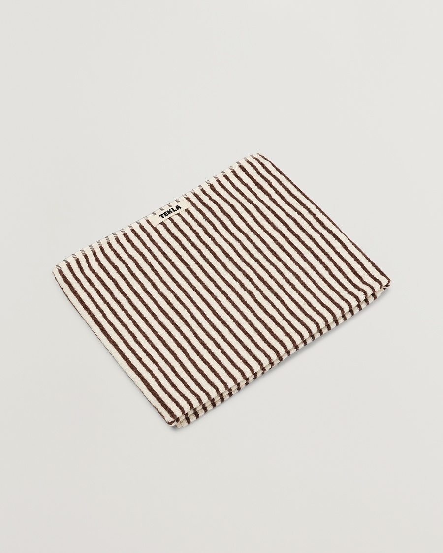Tekla TeklaOrganic Terry Bath TowelKodiak Stripes – Flerfarvet