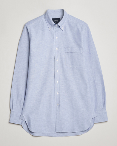 Herre | Preppy Authentic | Drake's | Button Down Oxford Shirt Blue