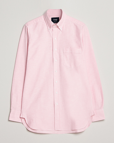 Herre | Preppy Authentic | Drake's | Button Down Oxford Shirt Pink