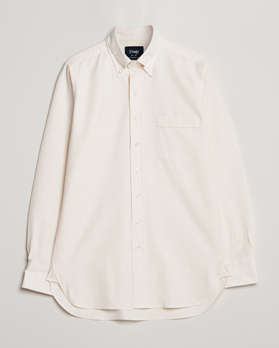 Herre | Oxfordskjorter | Drake's | Button Down Oxford Shirt Cream