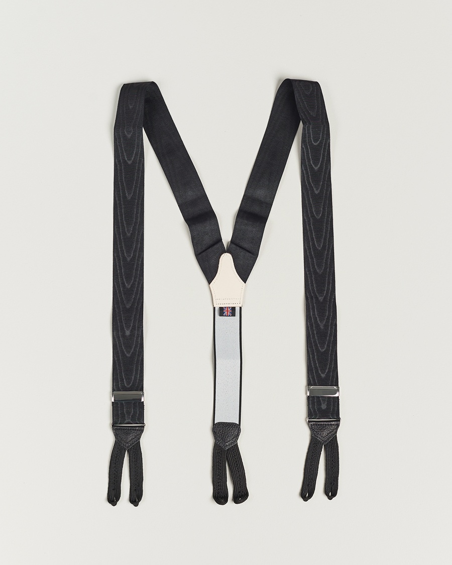 Herre | | Albert Thurston | Moiré Braces 40mm Black