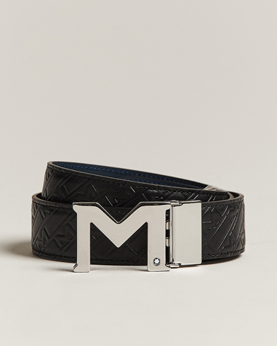 Herre | Glatte bælter | Montblanc | Reversible Belt 35mm Ultra Black/Blue