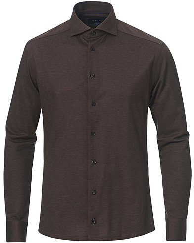 Poloskjorte |  Cotton Pique Shirt Brown