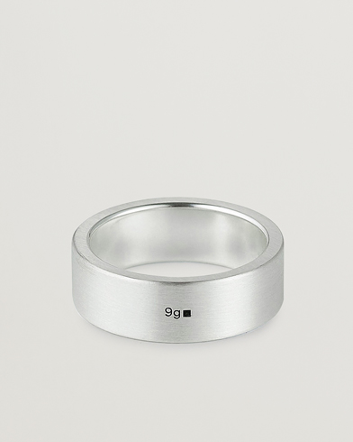 Herre | Ringe | LE GRAMME | Ribbon Brushed Ring Sterling Silver 9g