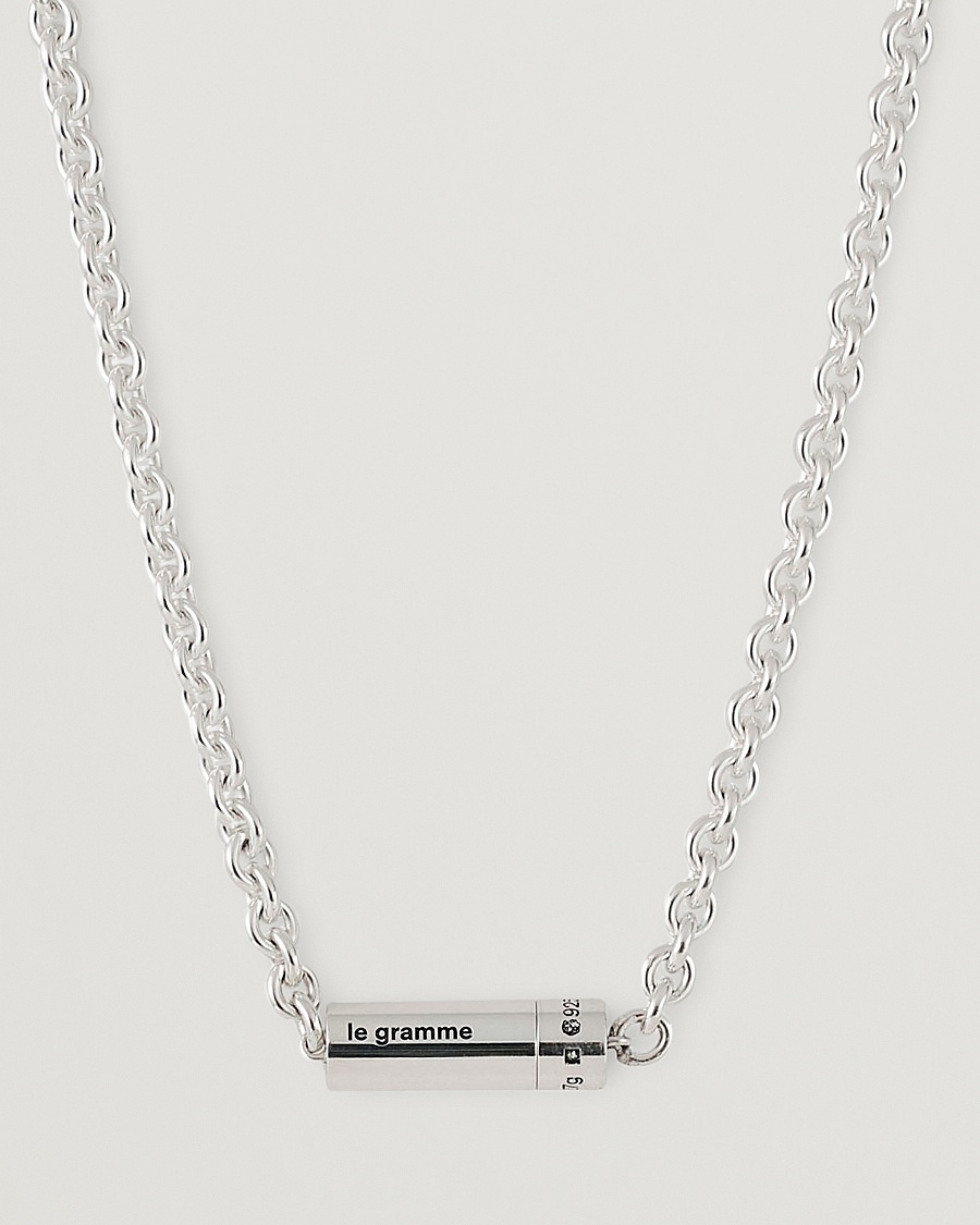 Herre | Til manden som har alt | LE GRAMME | Chain Cable Necklace Sterling Silver 27g