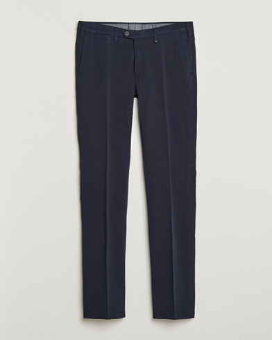 Herre | Business & Beyond | Canali | Cotton Stretch Chinos Navy