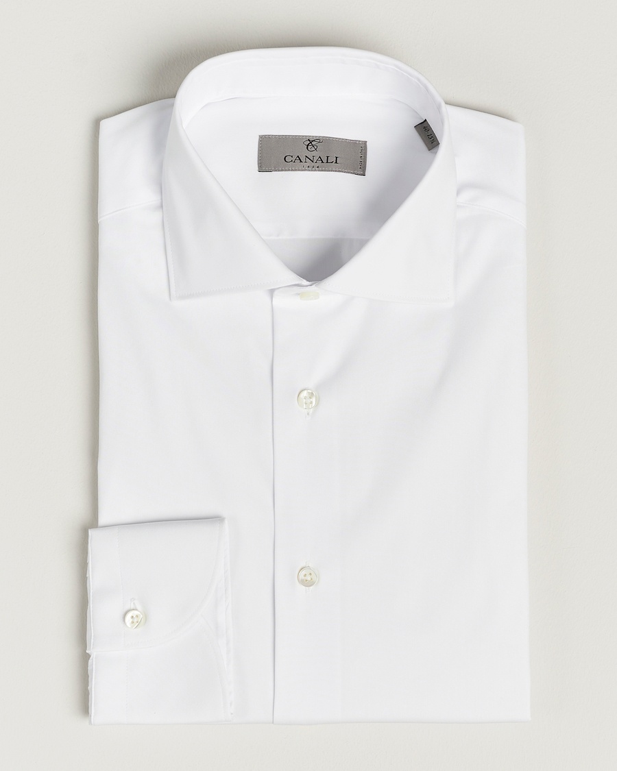  Slim Fit Cotton/Stretch Shirt White