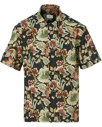  | Floral Camp Collar Shirt Black