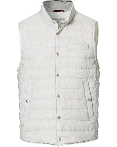 Nyheder |  Padded Cotton Gilet Pearl Grey
