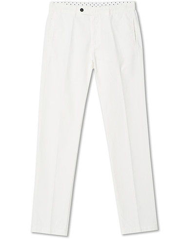 Chinos |  Winch Panama Cotton Trousers White