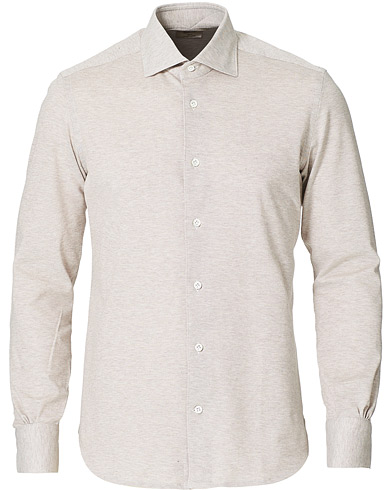 Poloskjorte |  Soft Washed Piquet Shirt Beige