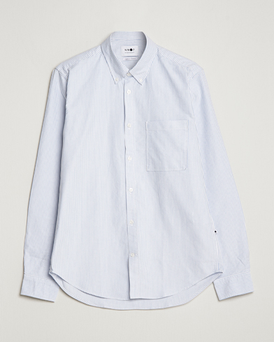 Herre | Tøj | NN07 | Arne Button Down Oxford Shirt Blue/White