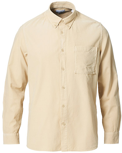 Herre | Fløjlsskjorter | NN07 | Arne Button Down Baby Cord Shirt Ecru