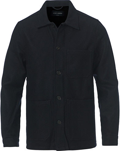 Herre | An overshirt occasion | A Day's March | Original Wool Overshirt Navy