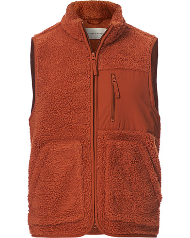 Fleecetrøjer |  Arvån Recycled Fleece Vest Faded Orange