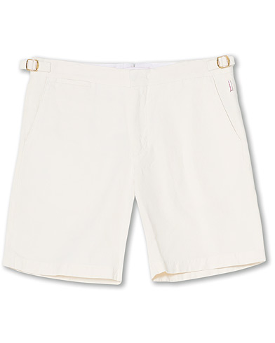 Herre |  | Orlebar Brown | Norwich GT Cotton/Linen Shorts White Sand