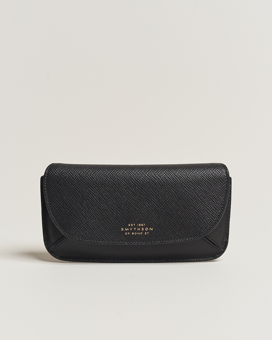 Smythson Panama Hard Sunglasses Case Black – Sort