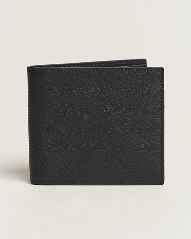 Herre | Tilbehør | Smythson | Panama 6 Card Wallet Black Leather