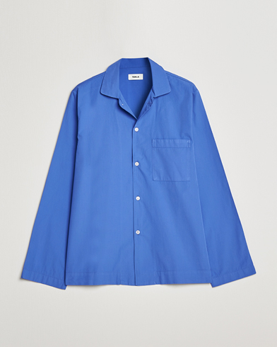 Herre | Genanvendt | Tekla | Poplin Pyjama Shirt Royal Blue