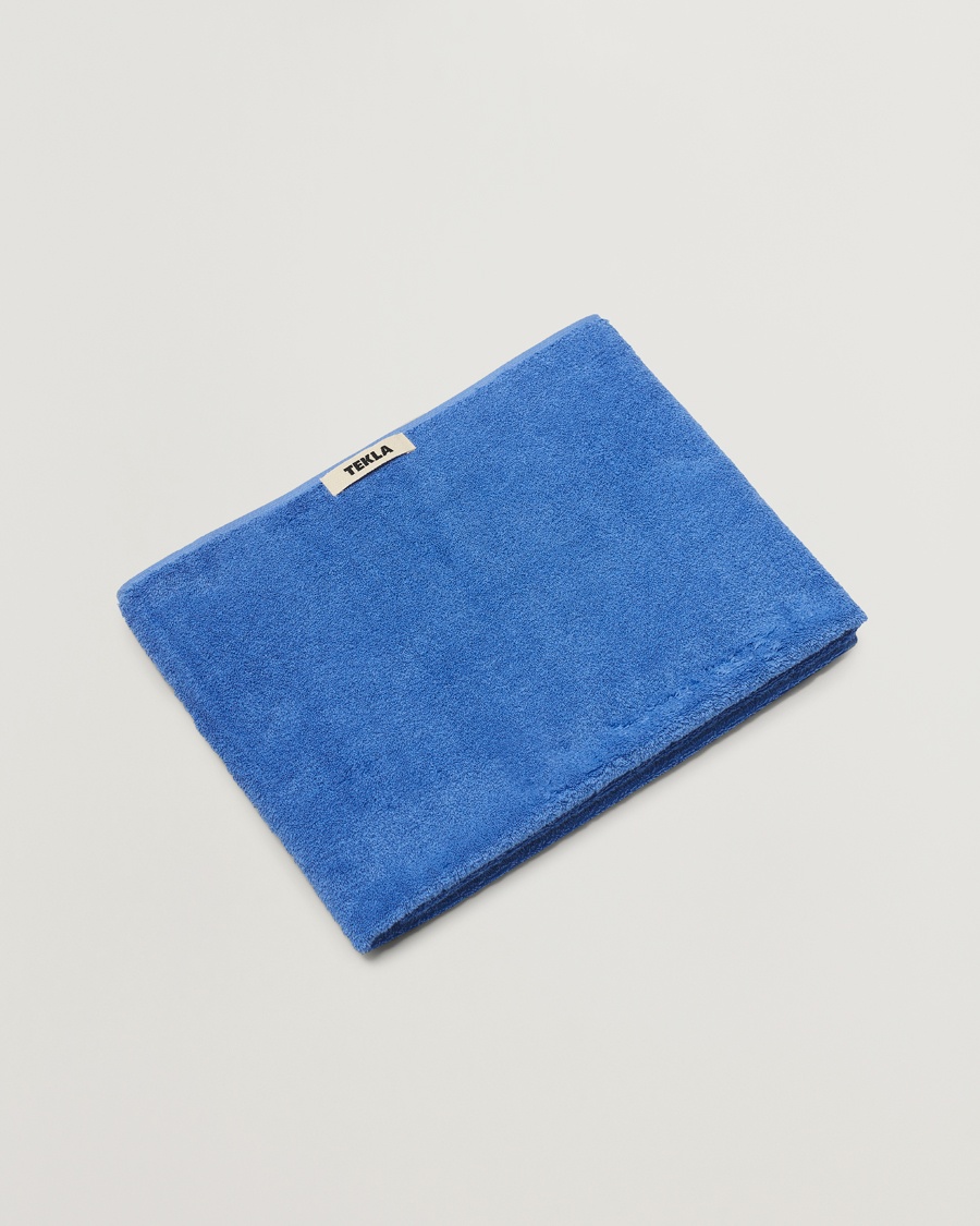 Herre | Til hygge i hjemmet | Tekla | Organic Terry Bath Towel Clear Blue