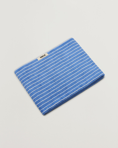 Herre | Håndklæder | Tekla | Organic Terry Bath Towel Clear Blue Stripes