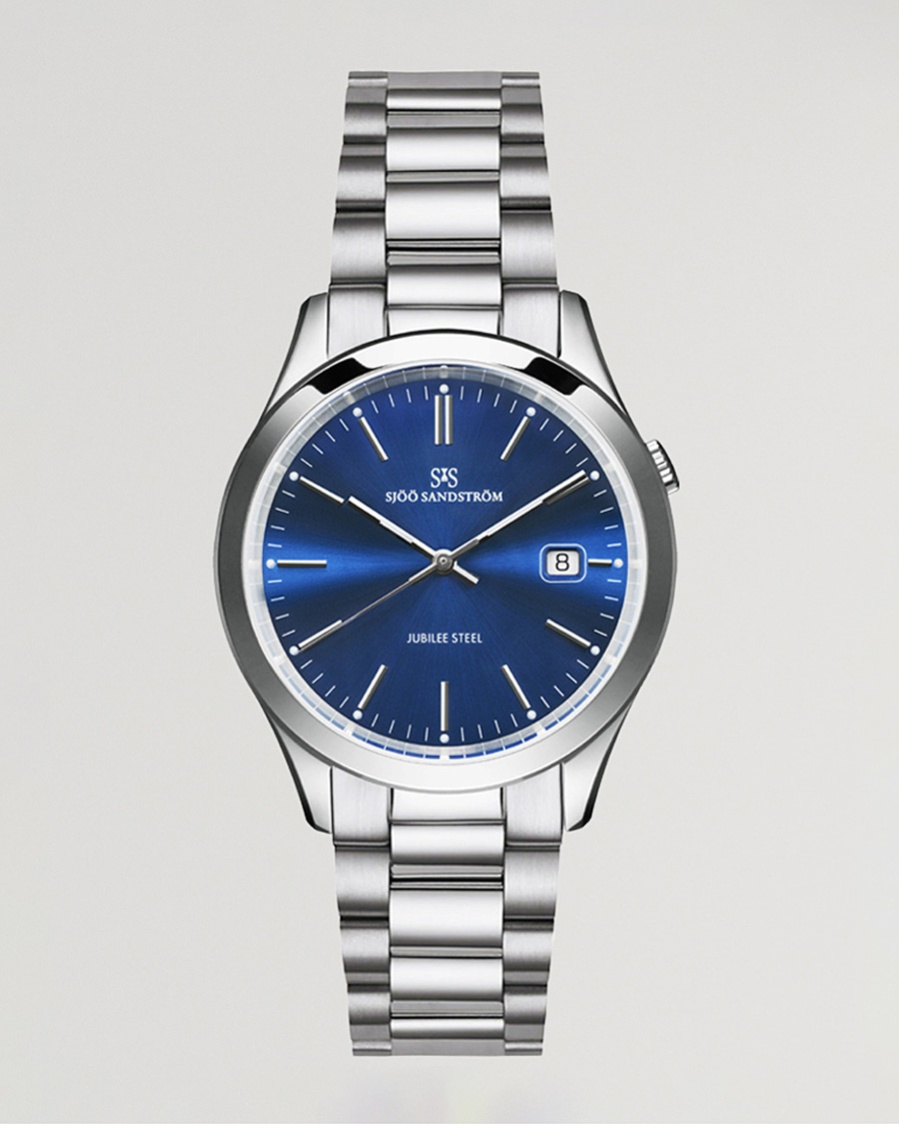 Sjöö Sandström Jubilee Steel Quartz 40mm Blue/Steel – Blå