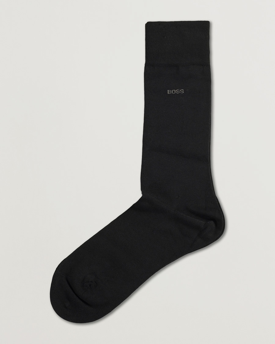BOSS BLACK Marc Socks Black – Sort