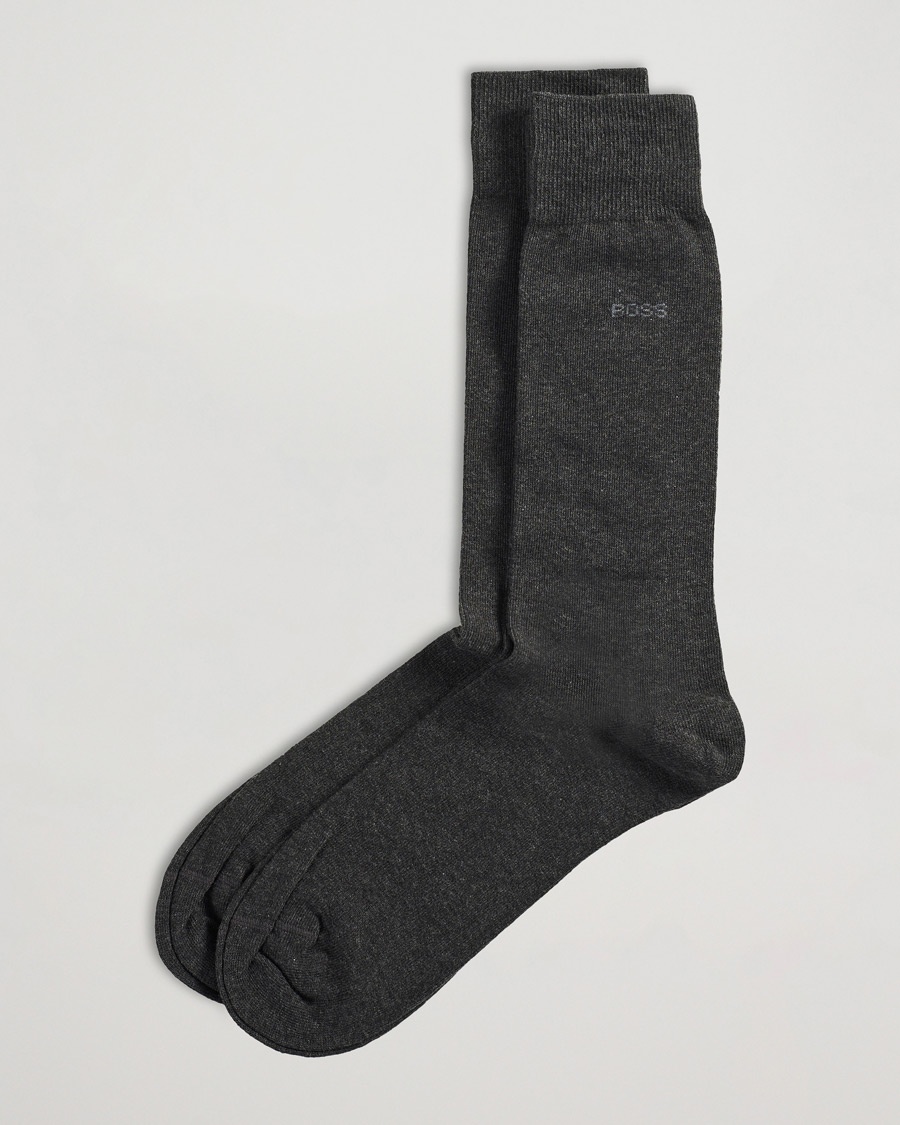 BOSS BLACK 2-Pack RS Uni Socks Grey – Grå