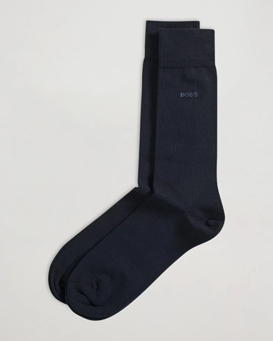 Herre | BOSS | BOSS BLACK | 2-Pack RS Uni Socks Dark Blue