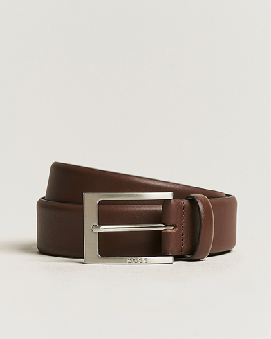 Herre | Bælter | BOSS BLACK | Barnabie Leather Belt 3,5 cm Medium Brown