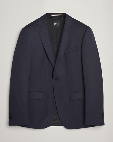 Herre | Blazere & jakker | BOSS | Huge Slim Fit Wool Blazer Dark Blue