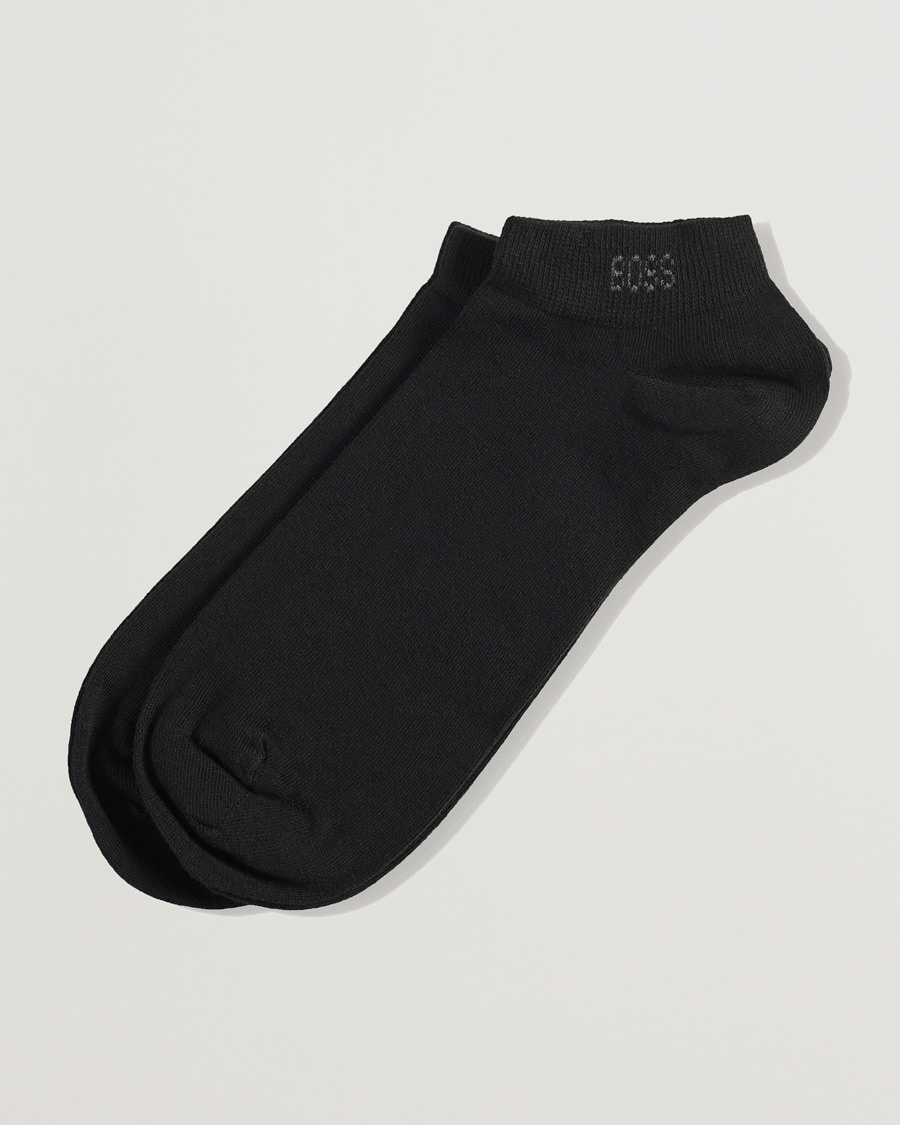 BOSS BLACK 2-Pack Sneaker Socks Black – Sort