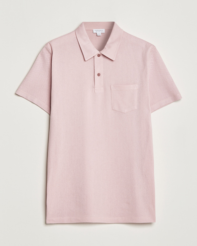 Herre | Best of British | Sunspel | Riviera Polo Shirt Shell Pink