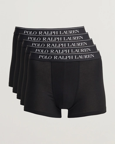 Herre | Boxershorts | Polo Ralph Lauren | 5-Pack Trunk Black