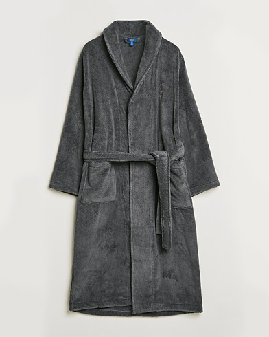 Herre | Loungewear | Polo Ralph Lauren | Cotton Terry Robe Dark Slate