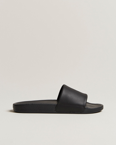 Herre | Sandaler & Hjemmesko | Polo Ralph Lauren | Leather Logo Slides Black
