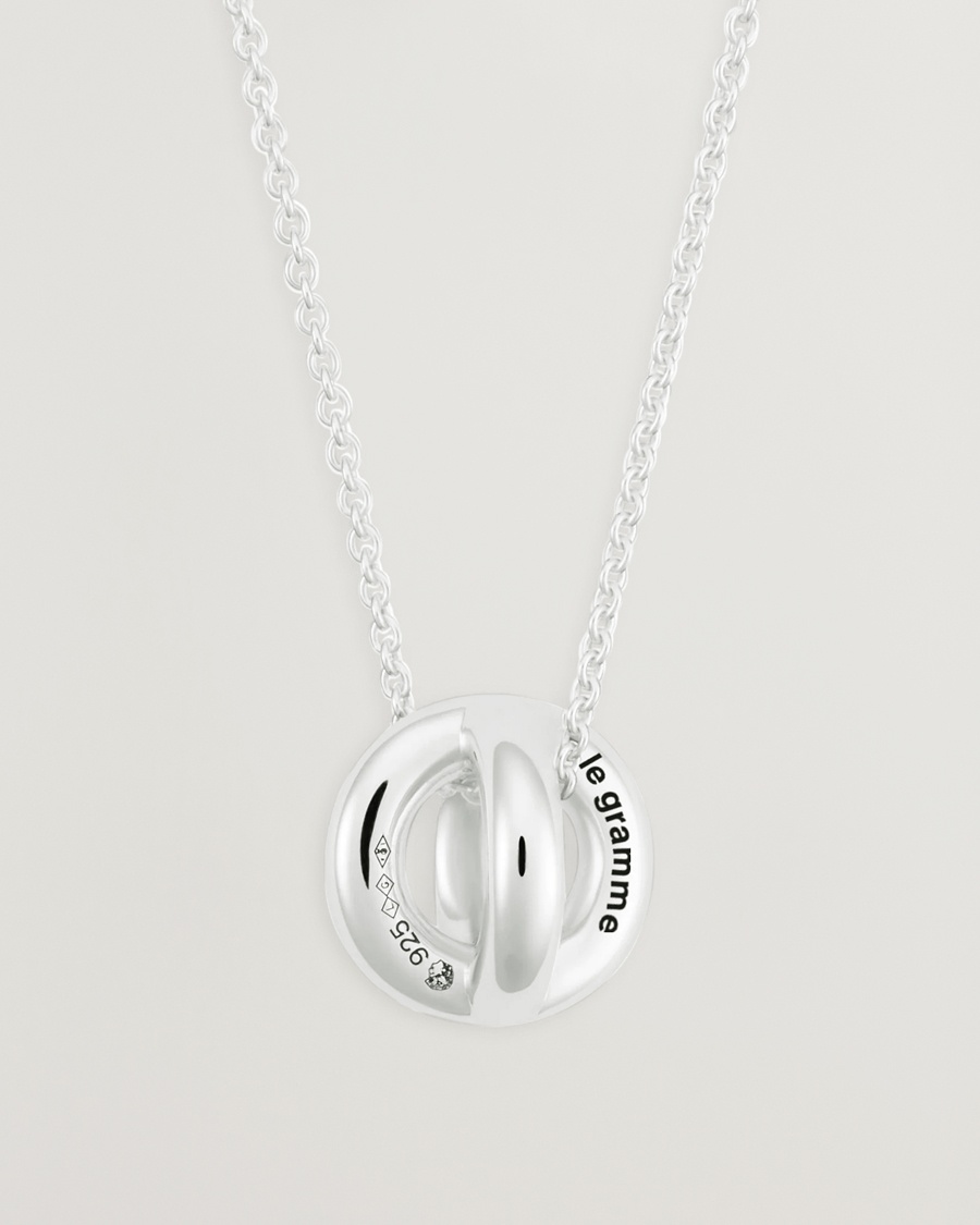 LE GRAMME Entrelacs Pendant Necklace Sterling Silver 3g – Sølv