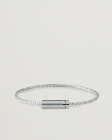Herre | Tilbehør | LE GRAMME | Horizontal Cable Bracelet Polished Sterling Silver 7g