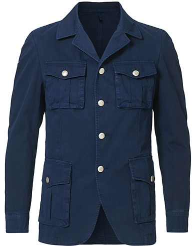 Field jackets |  Cotton Gabardine Field Jacket Navy