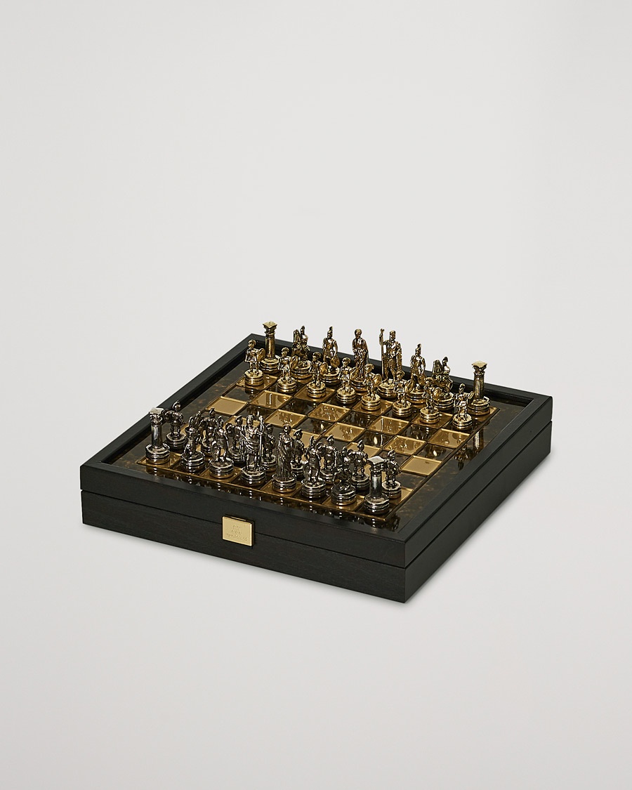 Manopoulos Greek Roman Period Chess Set Brown – Brun
