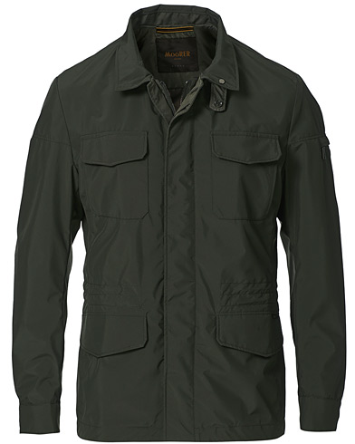 Herre | Formelle jakker | MooRER | Waterproof Nylon Field Jacket Forest
