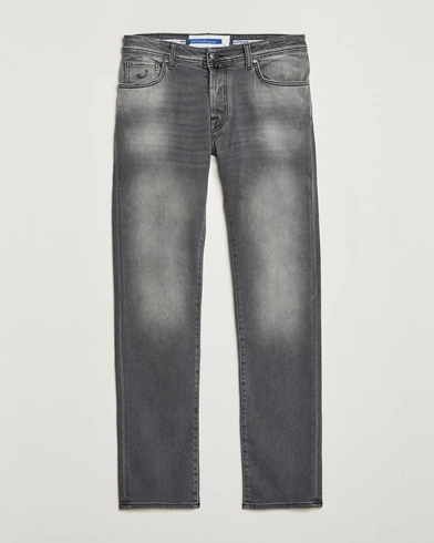 Herre | Grå jeans | Jacob Cohën | Nick 622 Slim Fit Stretch Jeans Black Medium Wash